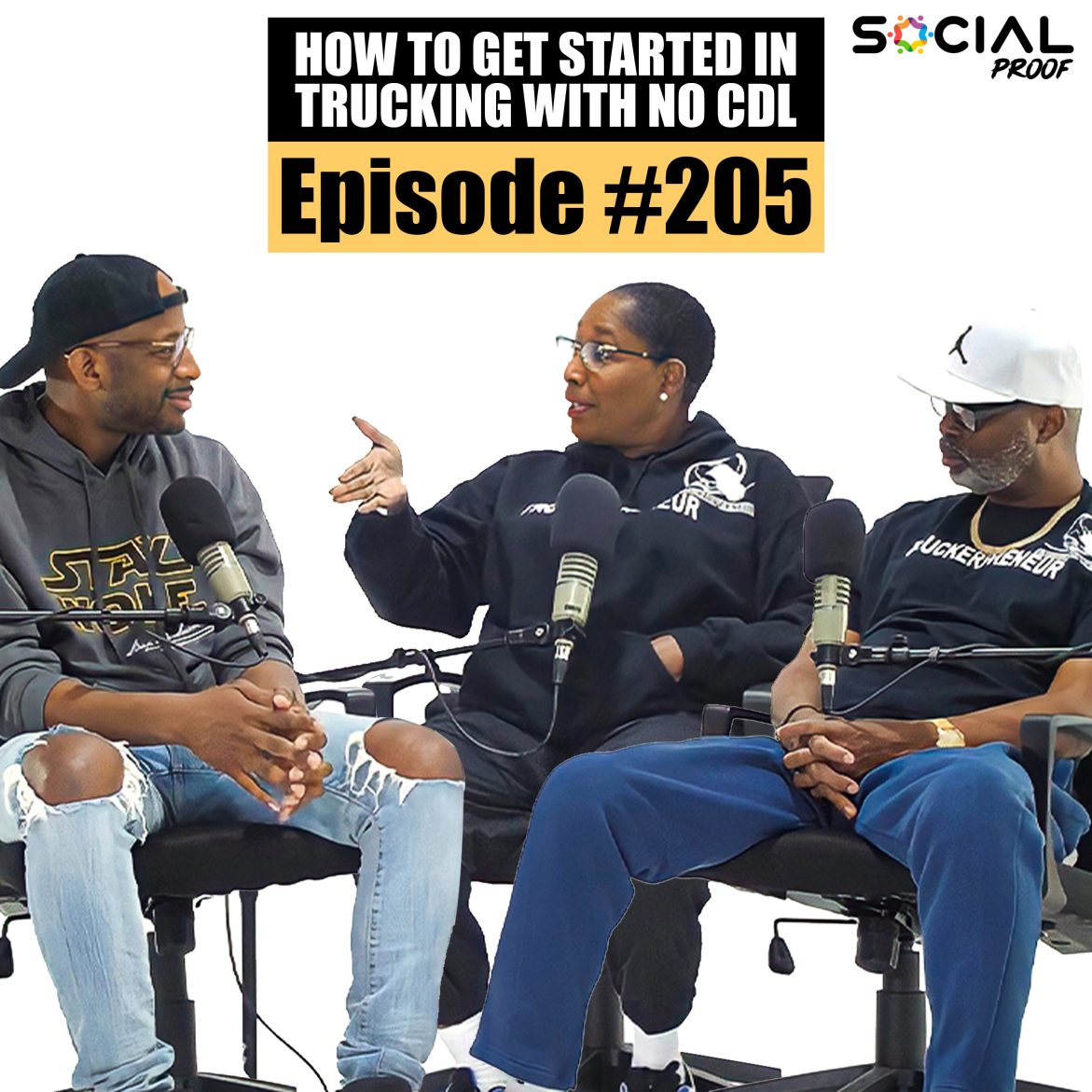Black Podcasting - How To Get Started In Trucking With No CDL - Episode #205 w/ Sheldon & Tammi Moore