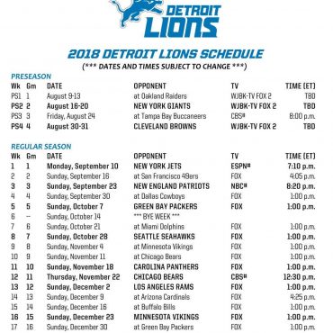 Black Podcasting - LOCKED ON LIONS VOL 380.  #Lions schedule is out!  Dery dissects it.