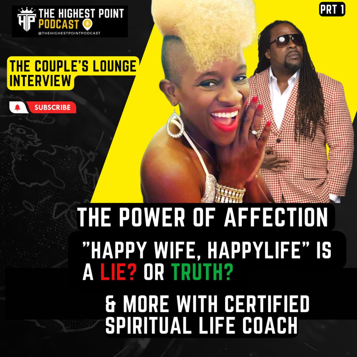 Black Podcasting - The power of affection, Happy wife, happy life is a lie?  Marriage is not one size fit all & more Prt 1 with Certified Life Coach Candace Tuck from The Couple's Lounge