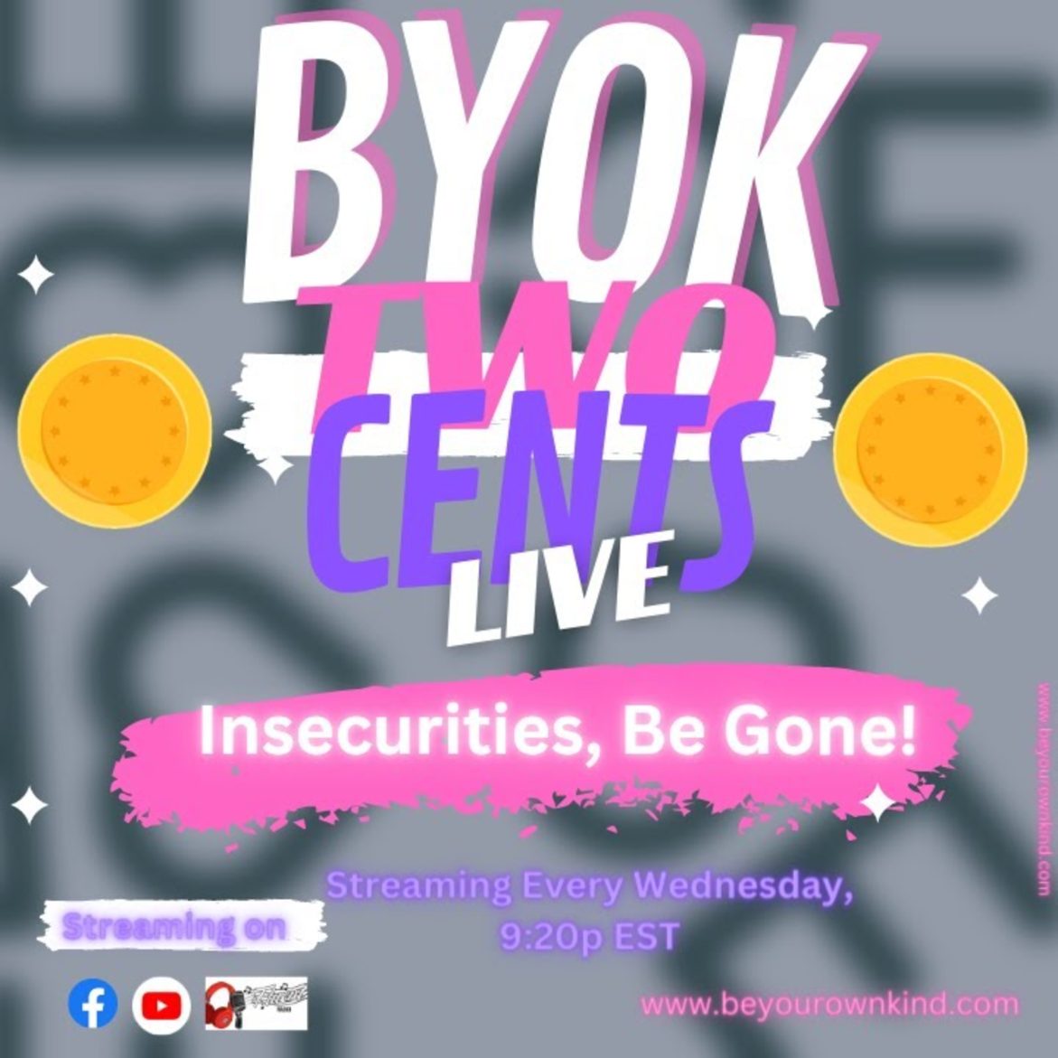 Black Podcasting - BYOK Two Cents 54 w/Mommy: Insecurities, Be Gone!