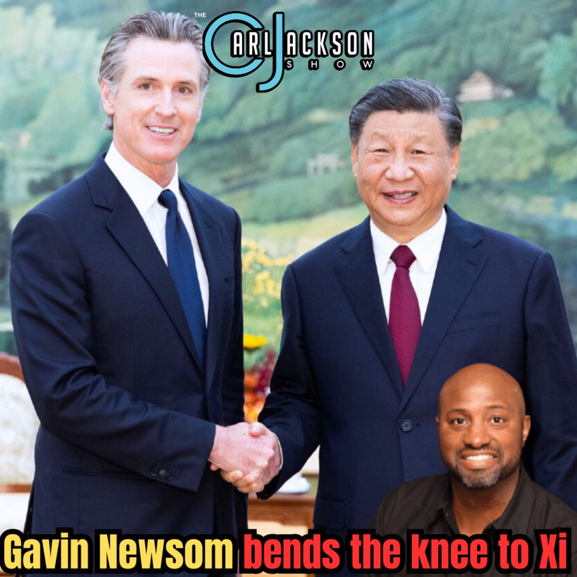 Black Podcasting - Gavin Newsom bends the knee to Xi