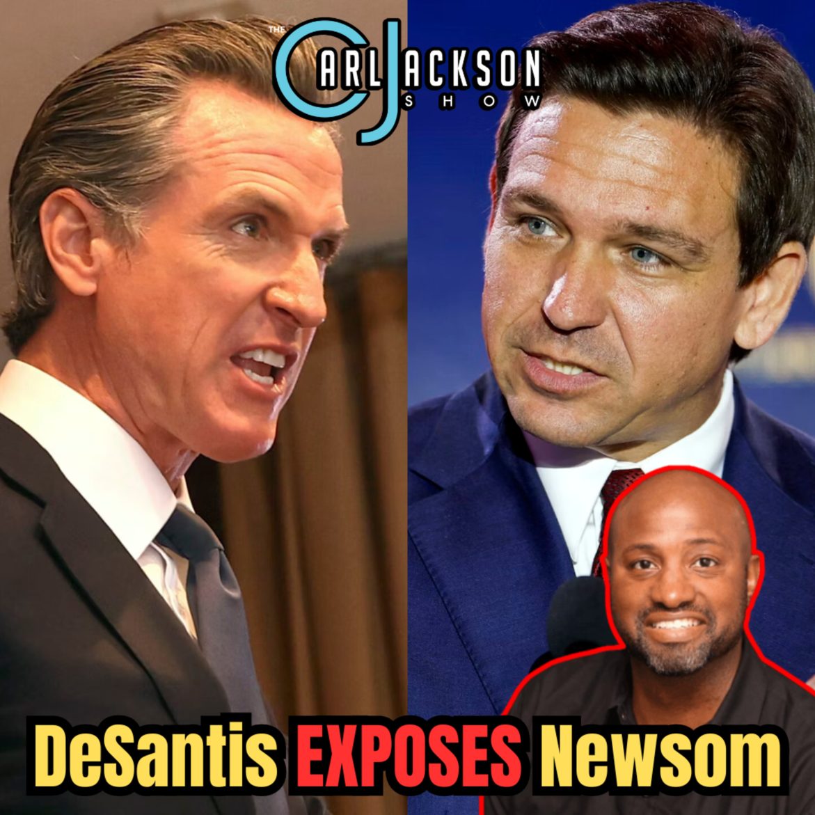 Black Podcasting - DeSantis EXPOSES Newsom as more hype than democratic hopeful in debate