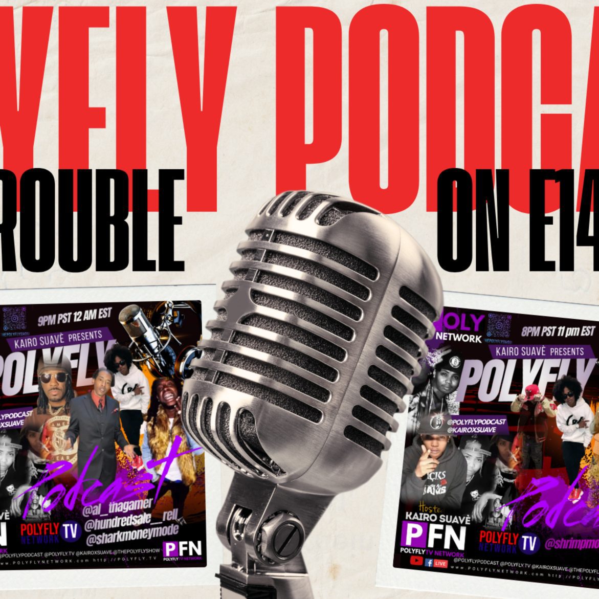 Black Podcasting - TROUBLE ON E 1 4 part 1 Chocolate Chip Gigi Shark Mula Gamer Hosted by KAIRO SUAVÈ