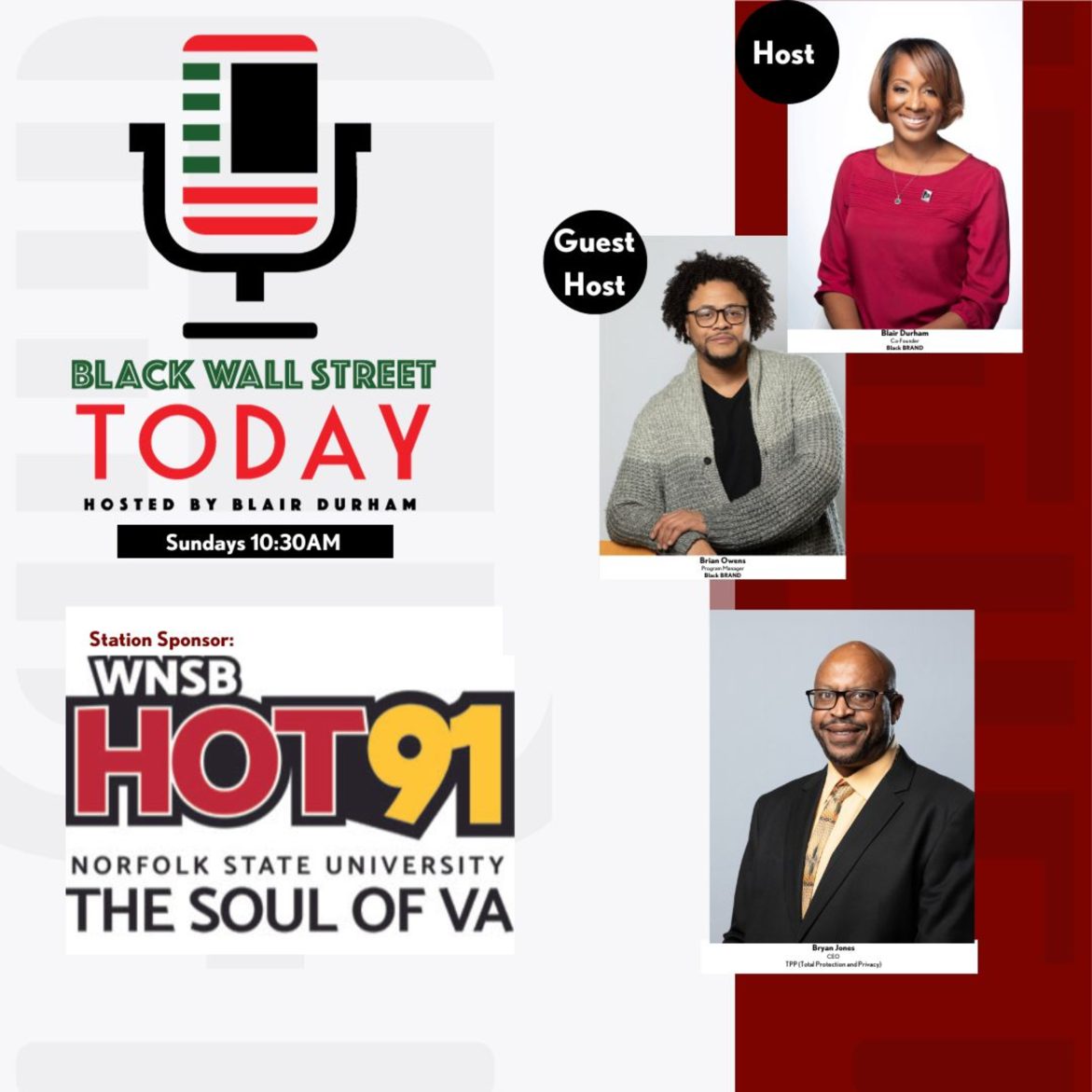 Black Podcasting - Total Protection and Privacy - Bryan Jones on Black Wall Street Today