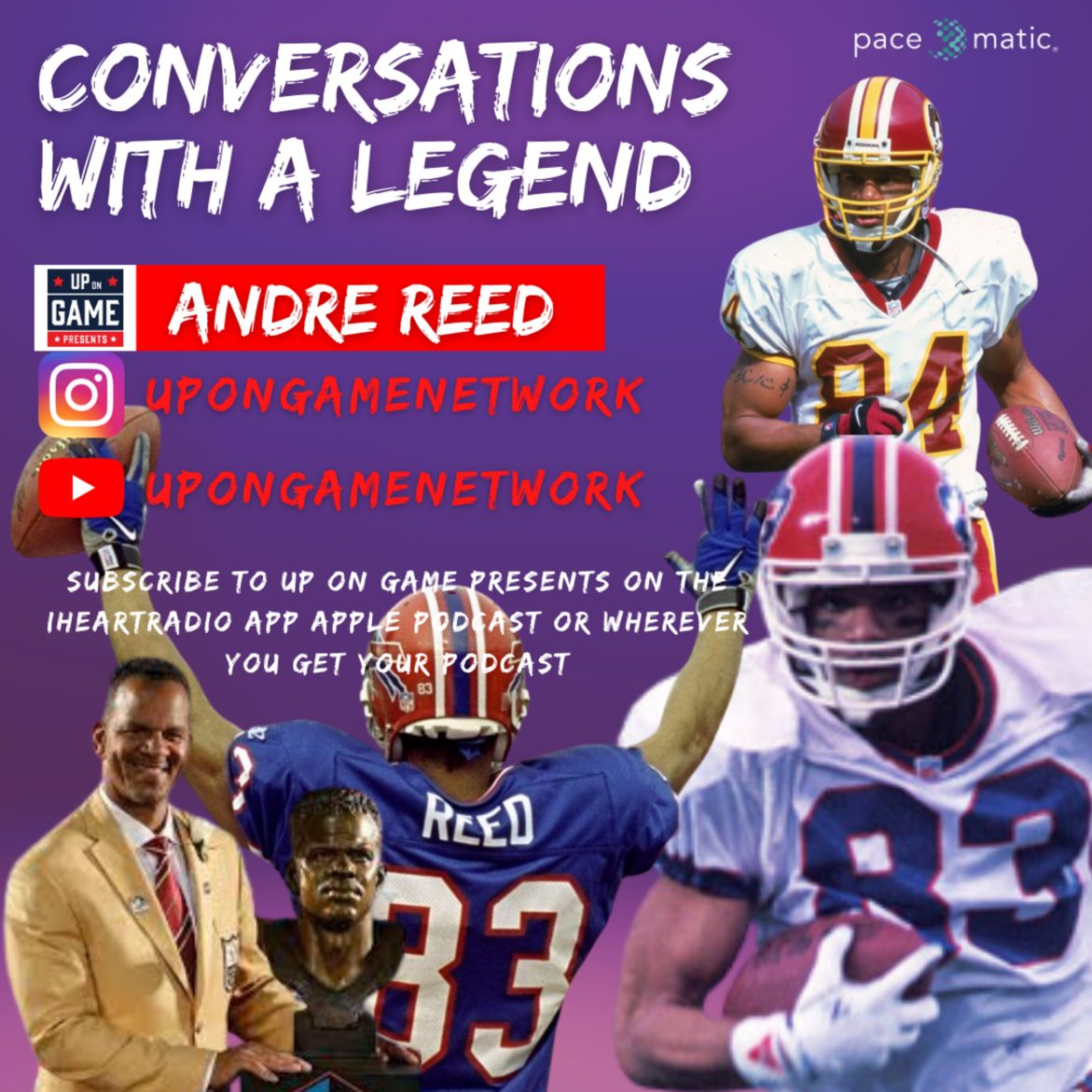 Black Podcasting - Up On Game Presents Conversations With A Legend Featuring NFL HOF Andre Reed “I Would Average 100 Catches In Todays NFL”