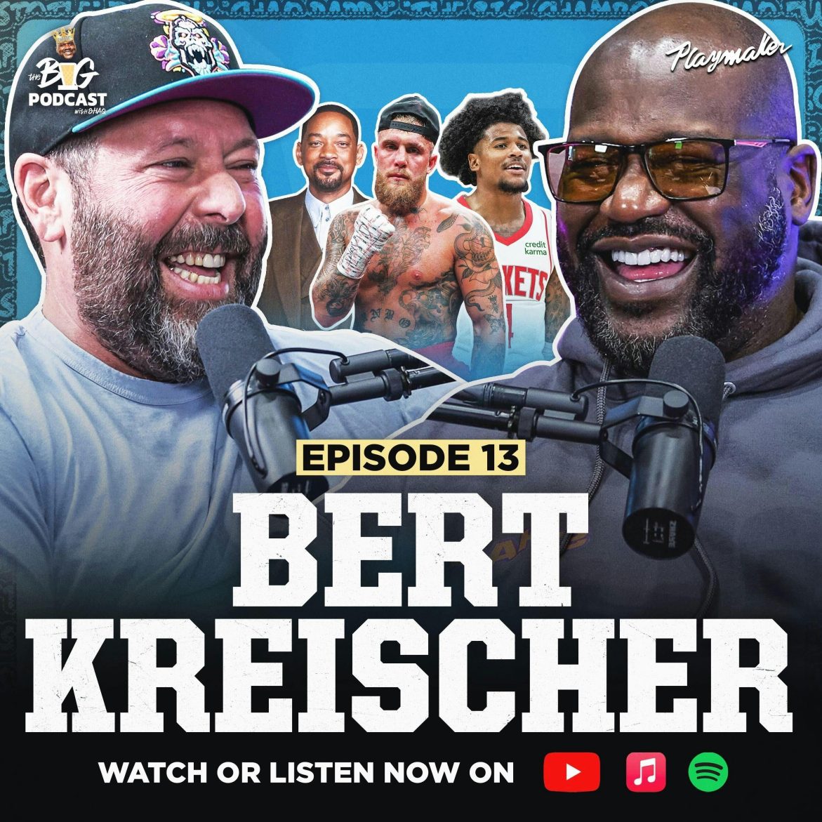 Black Podcasting - Bert Kreischer Has Shaq In Tears - Talks Tyson vs Paul, Jalen Green Controversy, and More | EP 13
