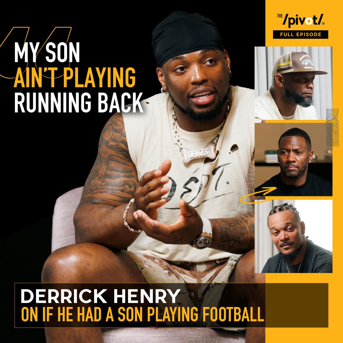 Black Podcasting - Derrick Henry on the future for running backs, Titans to Baltimore Ravens, what a Super Bowl win means for his legacy, playing with Lamar Jackson, meaning behind the color purple, best Alabama running back, lessons from Nick Saban and his family support