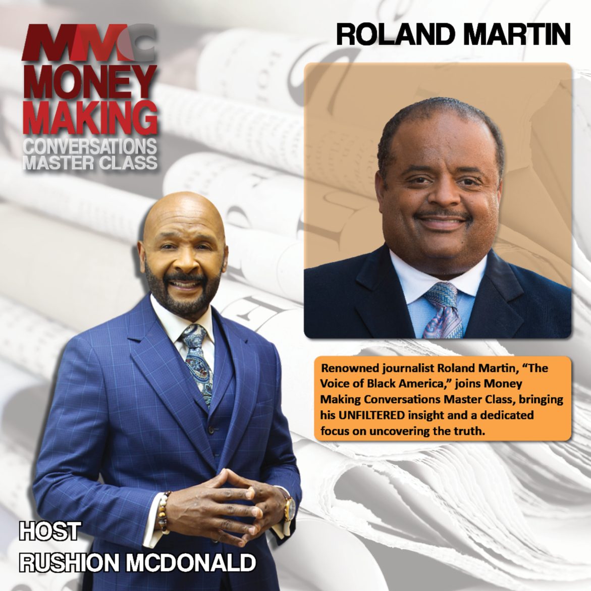 Black Podcasting - Black Star Network's Founder Roland Martin is unfiltered social commentary, and he's bestowed the moniker, "The Voice of Black America."