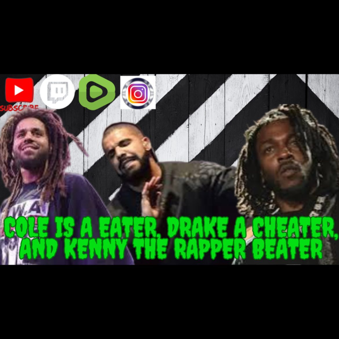 Black Podcasting - Mad Mid Monday! - Cole Is A Eater, Drake A Cheater, And Kenny The Rapper Beater!