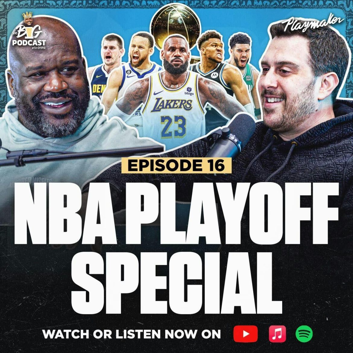 Black Podcasting - Shaq Almost Shot In Abu Dhabi, Gives NBA Playoff Picks, Calls Celtics Overrated, and more | EP 16