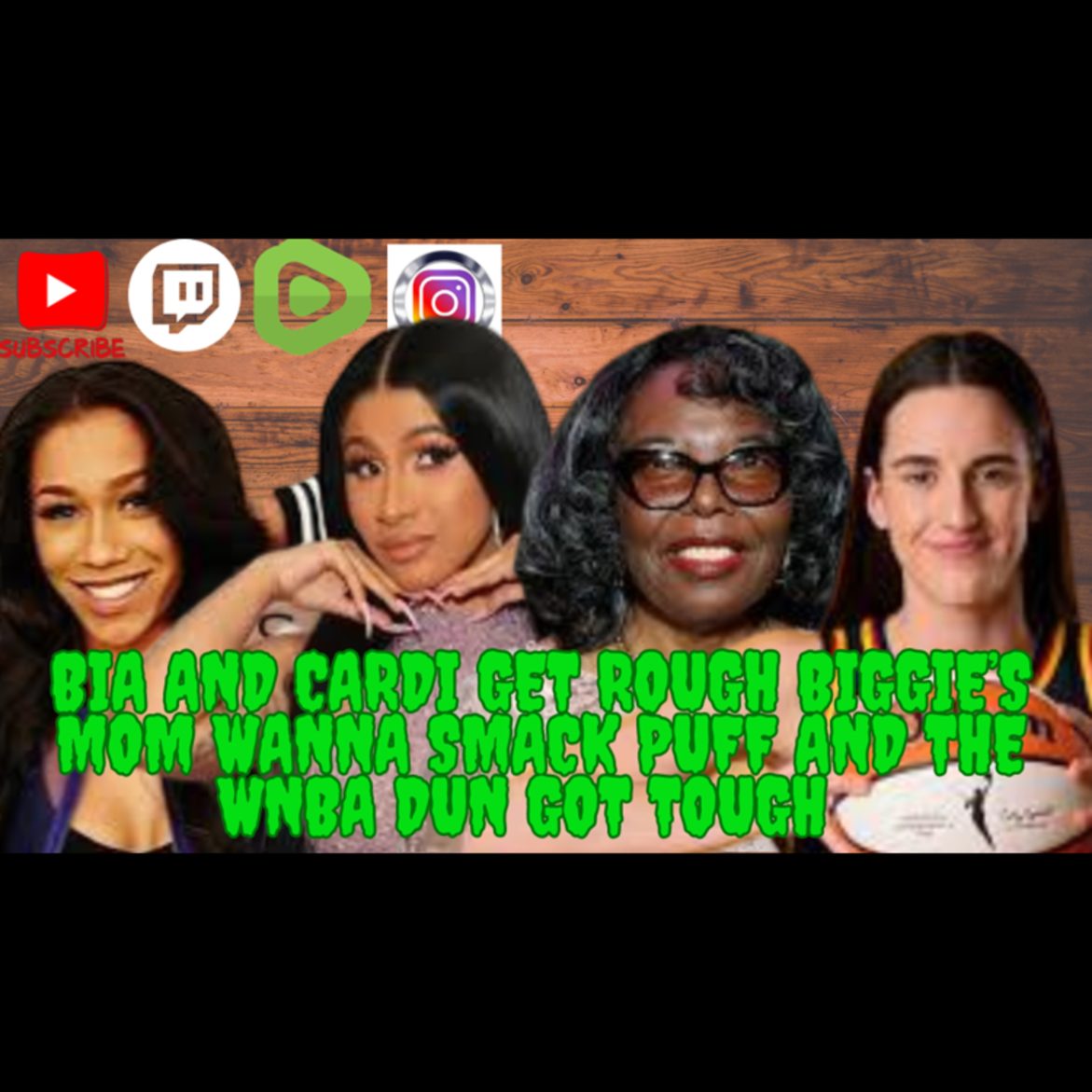 Black Podcasting - Mad Mid Monday's - Bia And Cardi Get Rough, Biggies Mom Wanna Slap Puff And The WNBA Gets Tough!