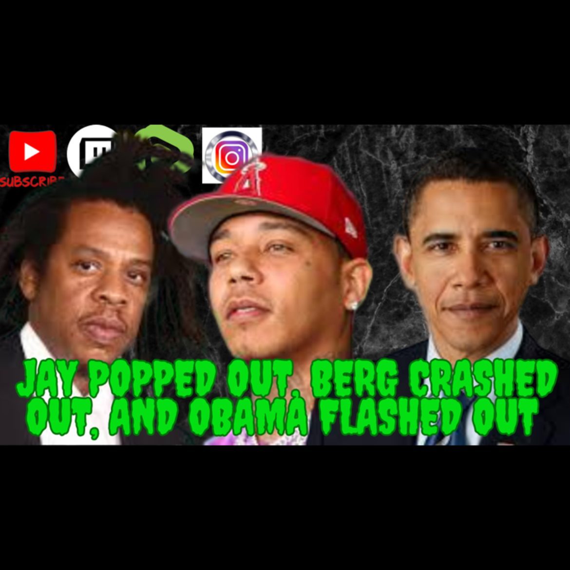 Black Podcasting - Mad Mid Monday's - Jay Popped Out, Berg Crashed Out, and Obama Flashed Out!