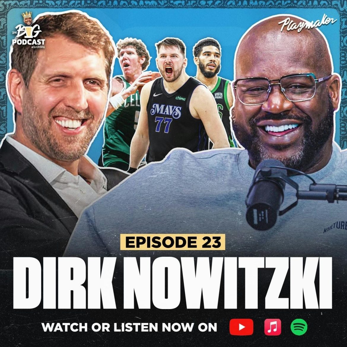 Black Podcasting - Dirk Nowitzki Raps For Shaq, Reveals Who Wins Luka vs Dirk 1v1, and Shaq Exposes Trade That Never Happened | EP 23