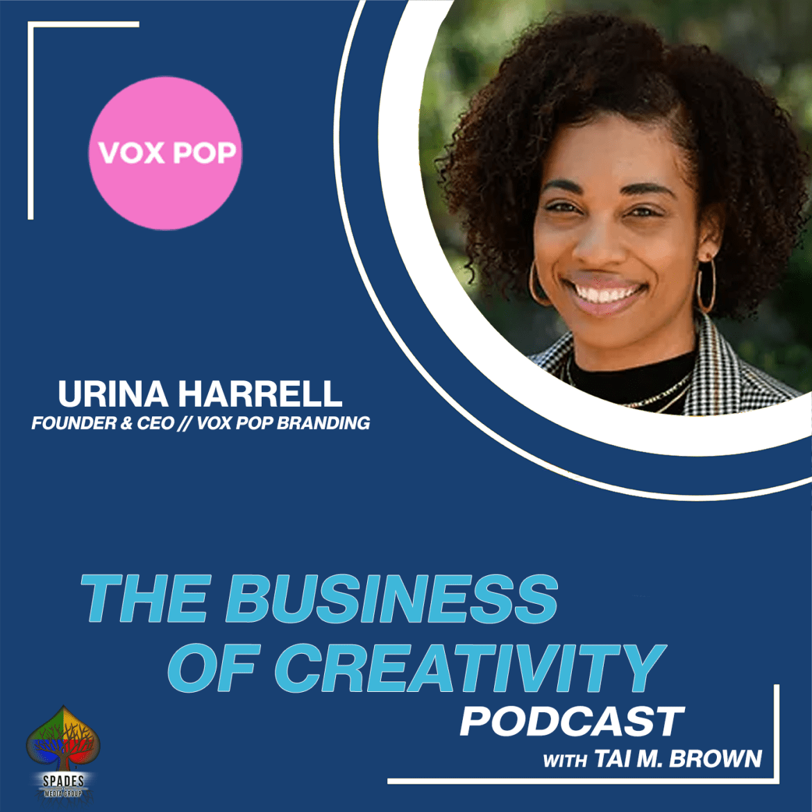 Black Podcasting - Urina Harrell | Founder & CEO | Vox Pop Branding - The Business of Creativity Podcast