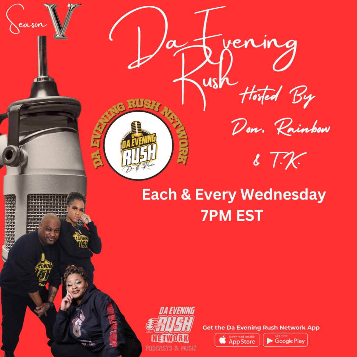 Black Podcasting - Da Evening Rush Show: (S5 Ep9): Who Is More Accepting Of Flaws Men Or Woman