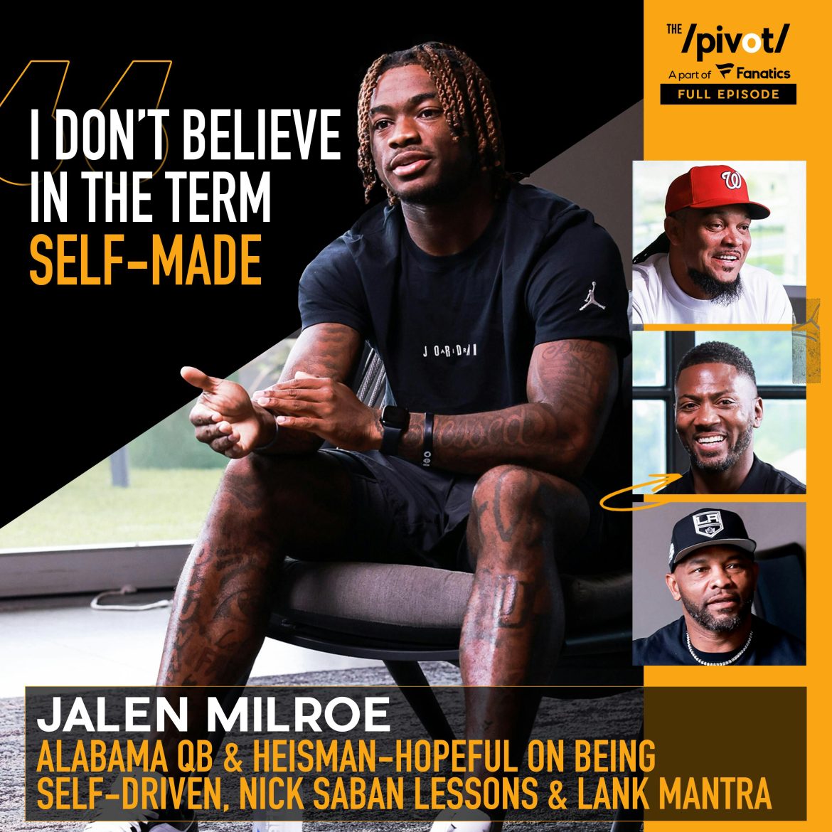 Black Podcasting - Jalen Milroe Alabama Quarterback, the Heisman hopeful talks NIL, SEC 's top teams, LANK mantra, College football playoffs, NFL Draft expectations, responds to outside critics & family support