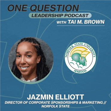 Black Podcasting - Jazmin Elliott | Director of Corporate Sponsorships and Marketing | Norfolk State - One Question Leadership Podcast