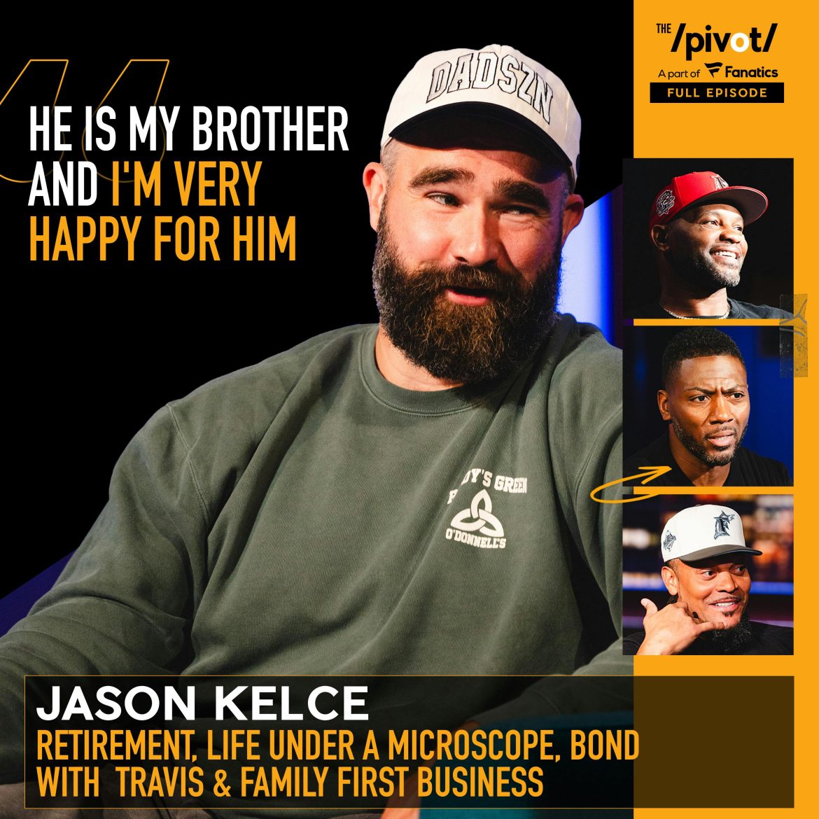 Black Podcasting - Jason Kelce on Life under a microscope, new role as ESPN analyst, proud big brother, why Travis is unique, Patrick Mahomes, Taylor Swift, Andy Reid & credits his wife Kylie for being the anchor to the beautiful chaos