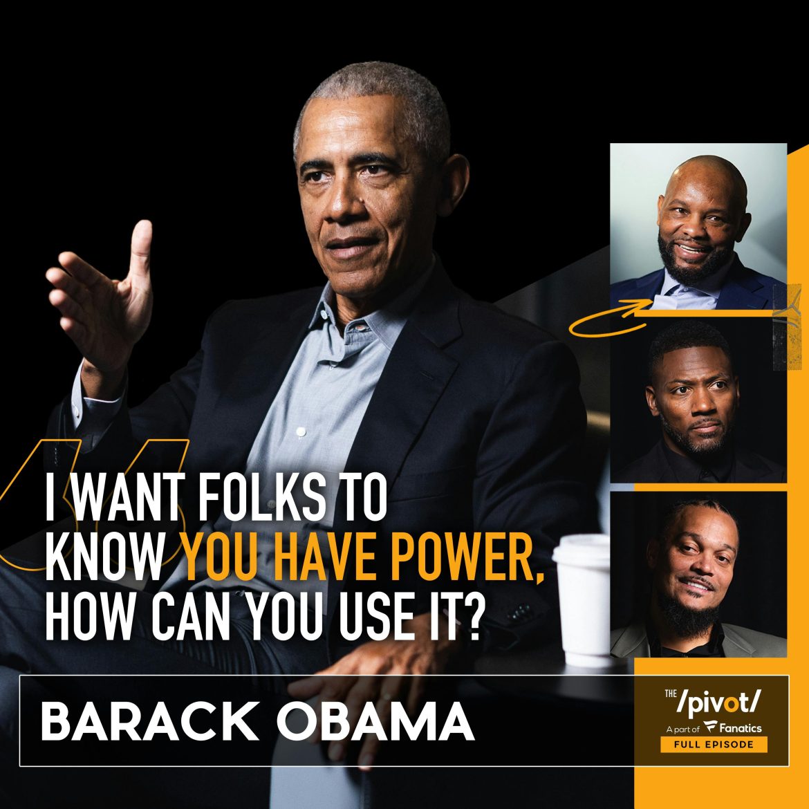 Black Podcasting - Barack Obama: The 44th President of The United States on values, leadership, family, sports & future of America, talks evolution of black QBs in the NFL, bond with wife Michelle, his daughters and empowering all of us to Vote!