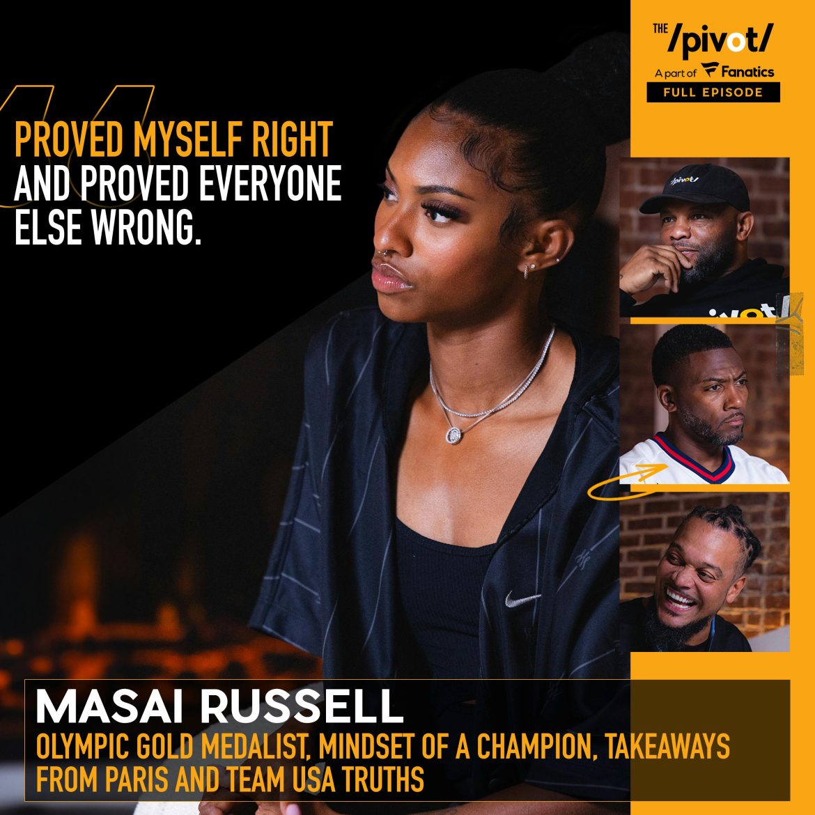 Black Podcasting - Savage Mentality: Masai Russell 24 year old Olympic Gold Medalist 100M Hurdles, winning mindset, being the underdog in Paris, Kentucky Wildcats, Track and Field competition, Real stories of Olympic Village and growing up as a young black woman