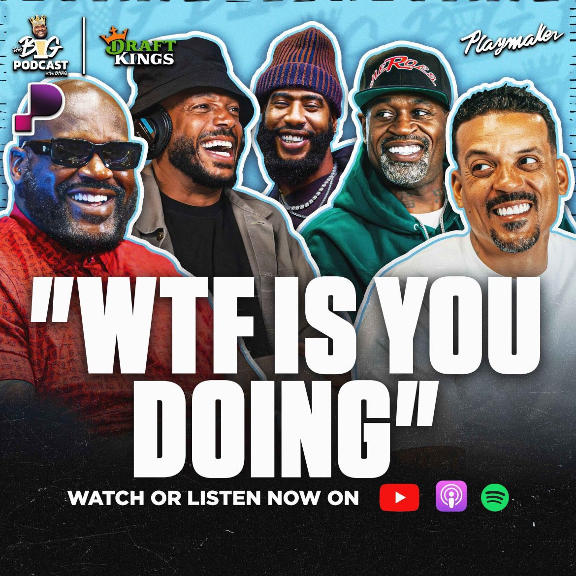 Black Podcasting - Shaq Goes Unfiltered W/ Marlon Wayans, Zo, Iman Shumpert, Godfrey, Chico Bean, All The Smoke & More