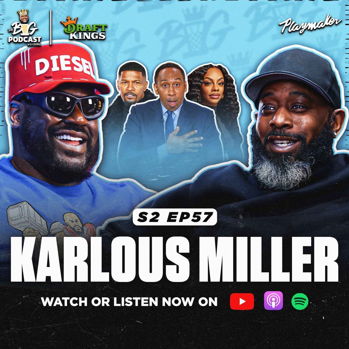 Black Podcasting - “Slap The S*** Out Of Tom Brady” Karlous Miller CALLS OUT Stephen A & Tom Brady And Has Shaq Dying