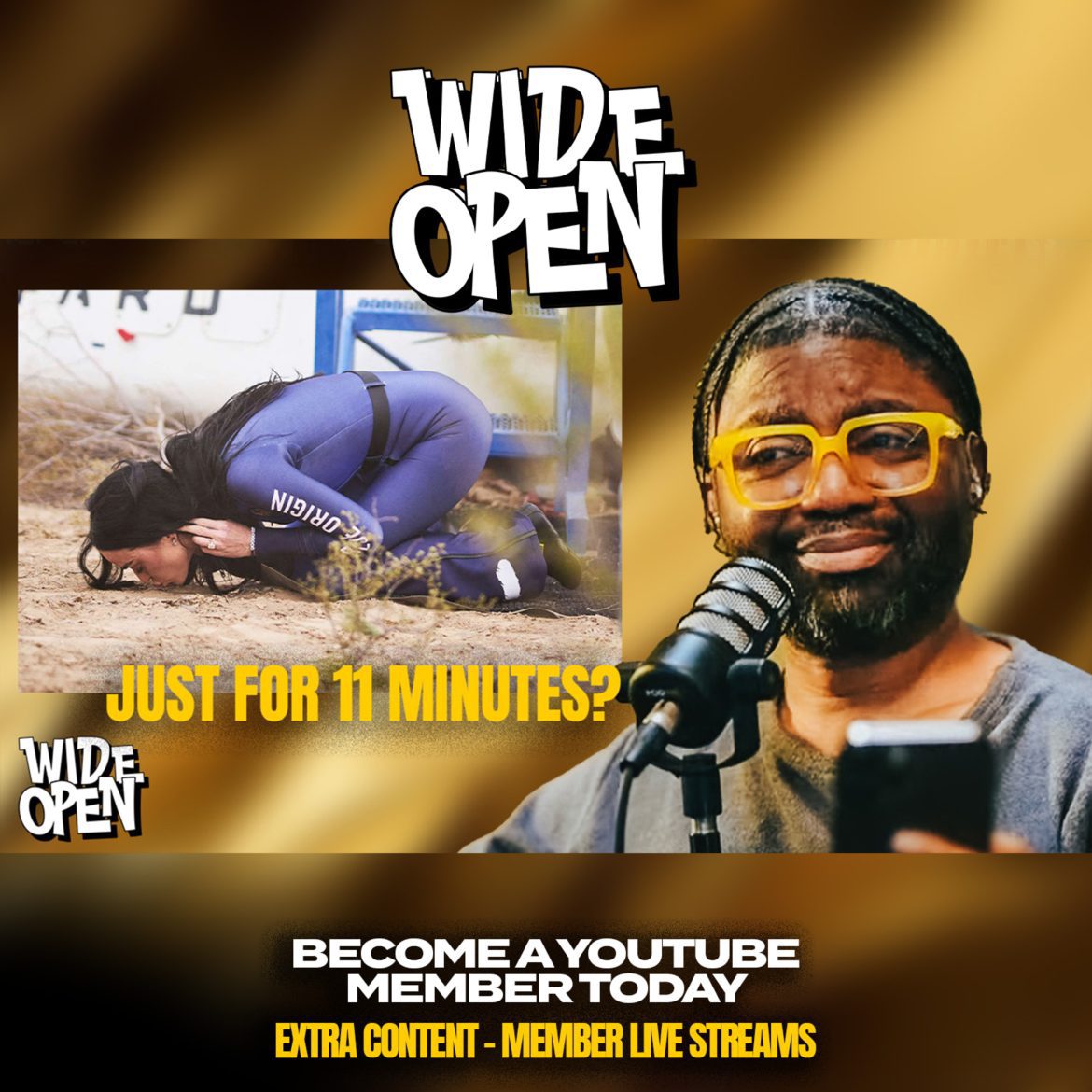 Black Podcasting - Tim Ross On Katy Perry Flying To Space.. 😂 | Self-worth, Fasting, & Loving Yourself | WIDE OPEN #54