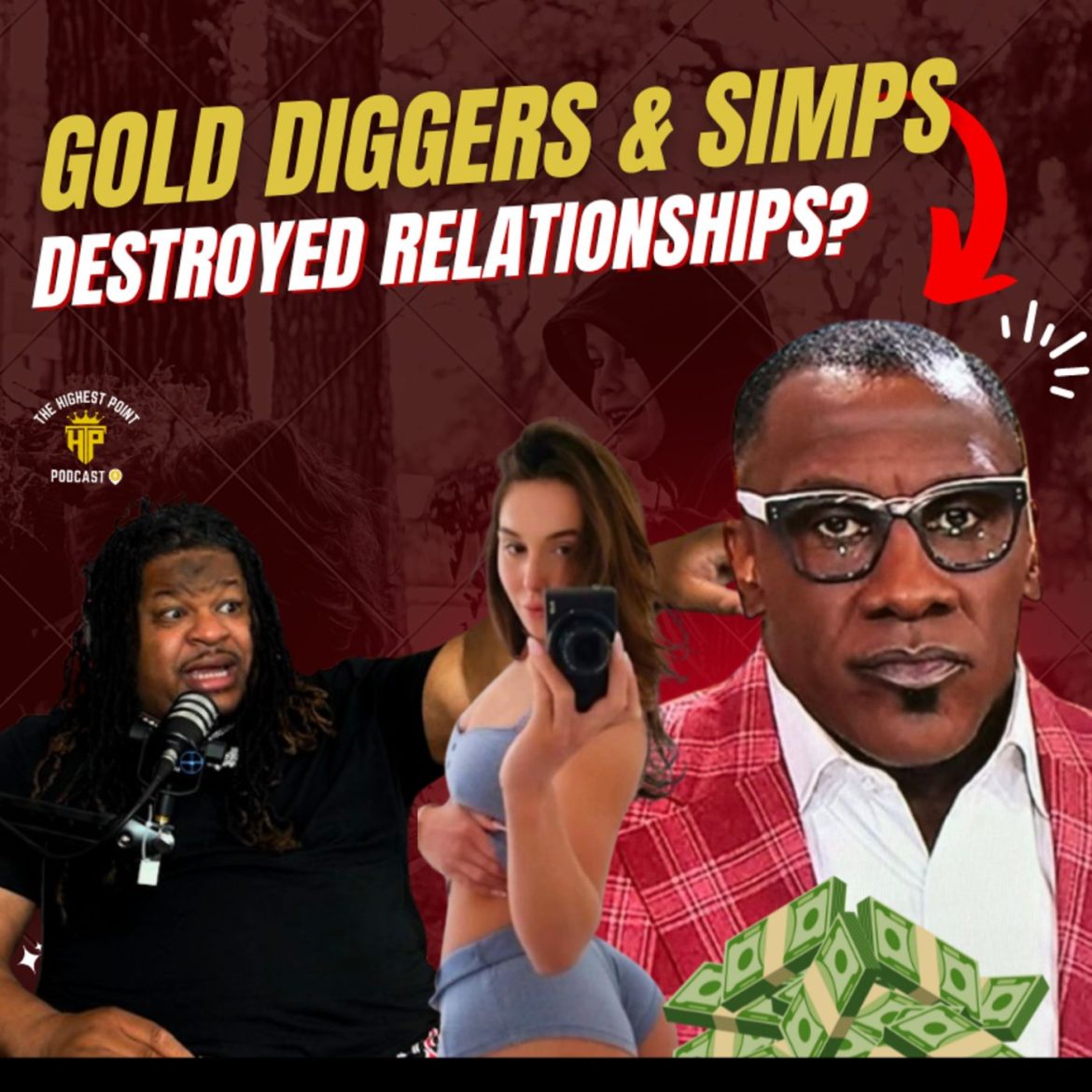Black Podcasting - Are Gold Diggers & Simps The Downfall of Relationships? Shannon Sharpe situation break down with Ugly Money Niche