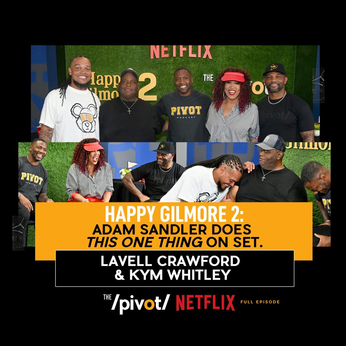 Black Podcasting - What's it like to really work with Adam Sandler?  Inside the star studded cast of Happy Gilmore 2,  Lavell Crawford and Kym Whitley on being disruptors in the film space, how 30 years later the classic is back with surprises dropping on Netflix July 25th