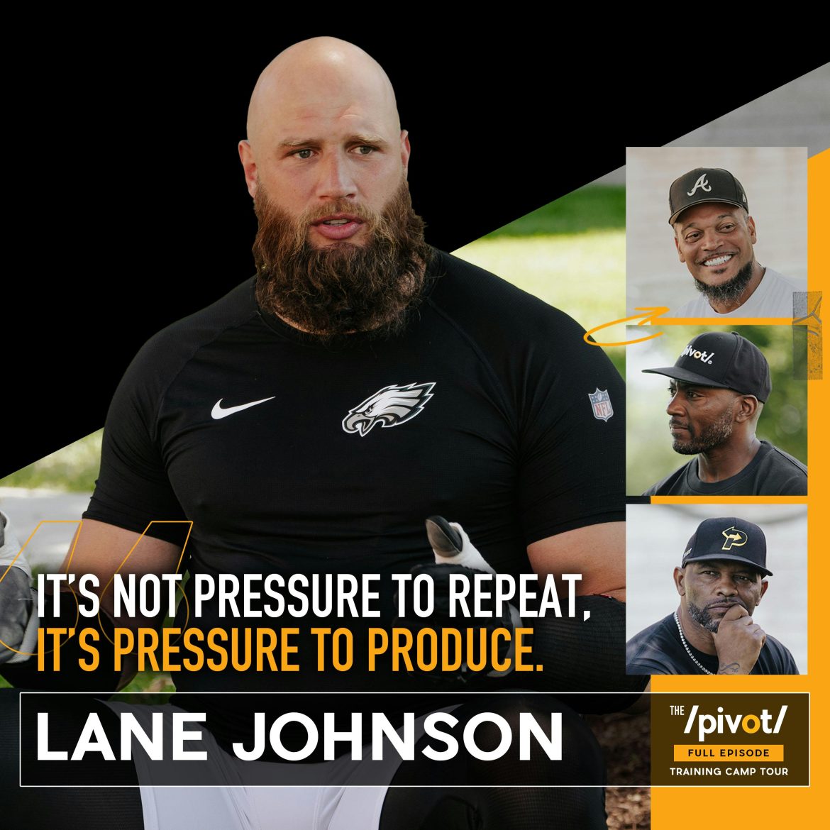 Black Podcasting - Lane Johnson Super Bowl Champion on Eagles' pressure to produce this season, why Jalen Hurts is a top QB , Saquon Barkley's key to success, Nick Sirianni's coaching vulnerability, Philadelphia's imperfection and how mental health shaped his strength