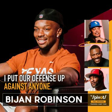 Black Podcasting - Bijan Robinson Atlanta Falcons star running back opens up on new offensive game plan, quarterback change to Michael Penix Jr, Raheem Moriss regime, his recent  praise from Saquon, training with Christian McCaffrey and 2025 goals.