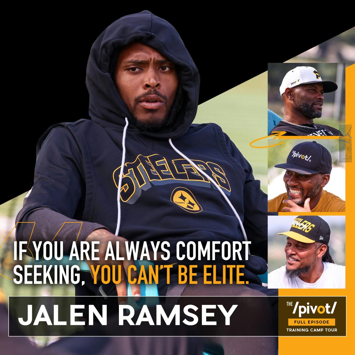 Black Podcasting - Jalen Ramsey on joining the best team of his career, being a Steeler, adapting to Aaron Rodgers, surprising insight on Mike Tomlin, blue-collar swagger, key AFC matchups, and why he’s still the NFL’s top defensive back.