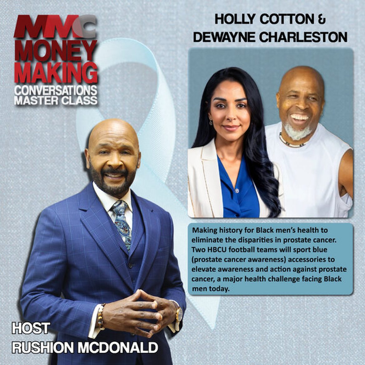 Black Podcasting - Overcoming the Odds: Talks to breast cancer survivor and nurse and stage 4 prostate cancer survivor.