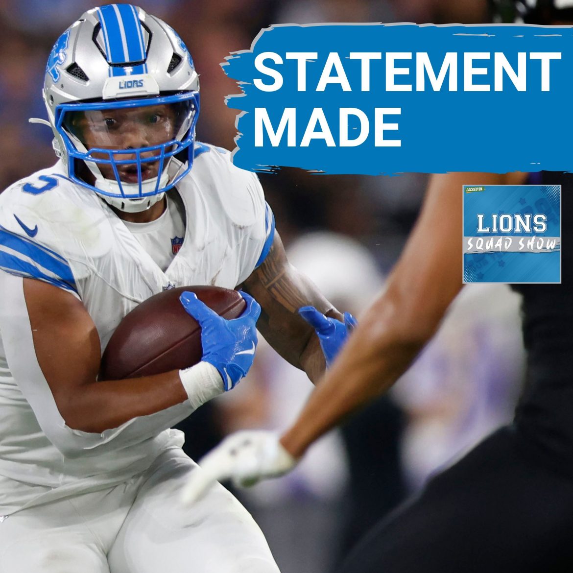 Black Podcasting - LIONS SQUAD SHOW: STATEMENT MADE! Detroit Lions BEAT Baltimore Ravens | 7 Sacks, 225 Rushing Yards