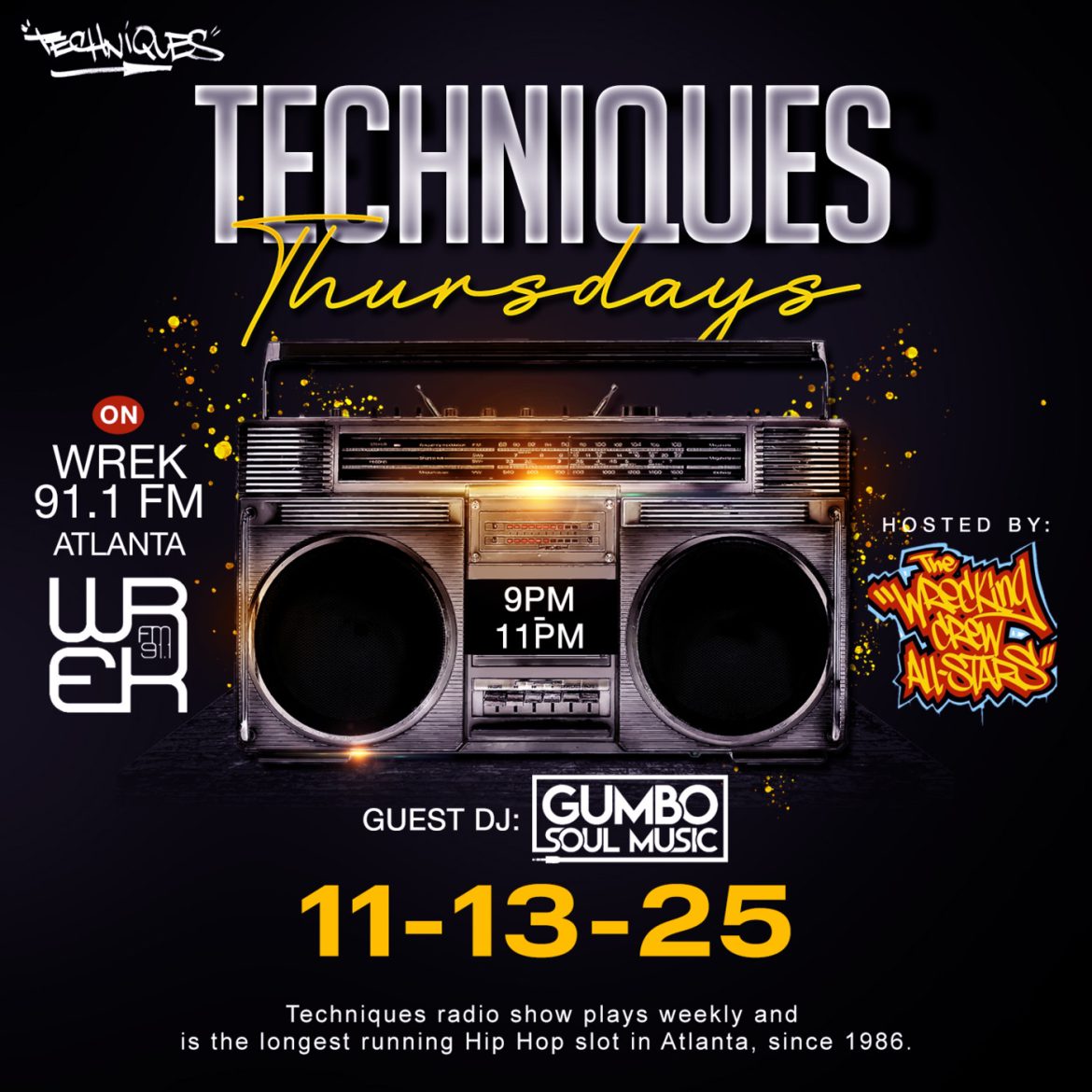 Black Podcasting - 91.1 FM WREK ATLANTA Guest DJ Mix