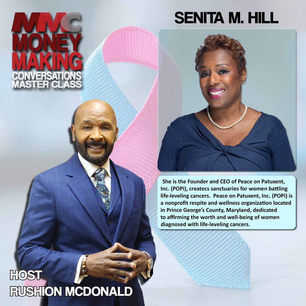 Black Podcasting - Community Uplift: She offers two-day retreats for women diagnosed with life-leveling cancers