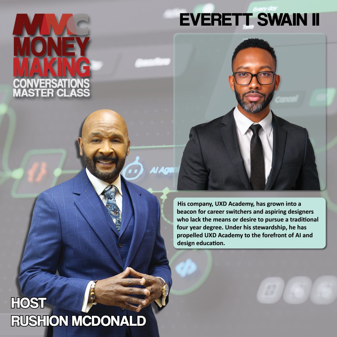 Black Podcasting - Career Change:  He empowers underserved communities—to leverage AI and design skills for financial upgrades.