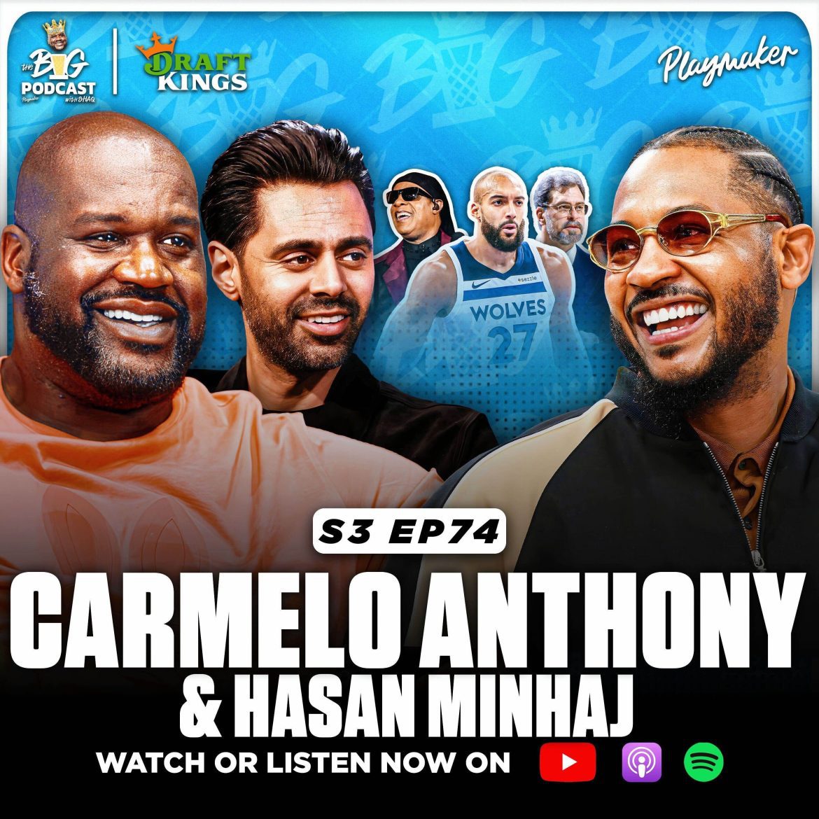 Black Podcasting - Shaq & Melo Talk Phil Jackson BEEF, GOAT Debate + If Shaq Could Play In Today's NBA