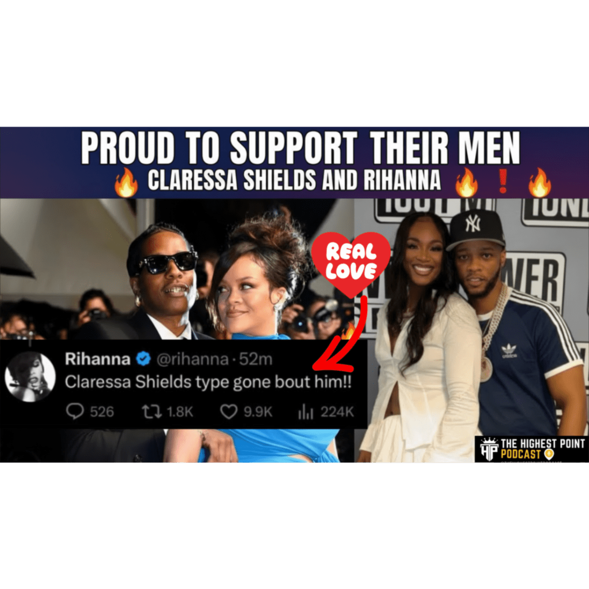 Black Podcasting - Rihanna: I'm the Claressa Shields Type when it comes to her MAN! Why YOU should support your man!