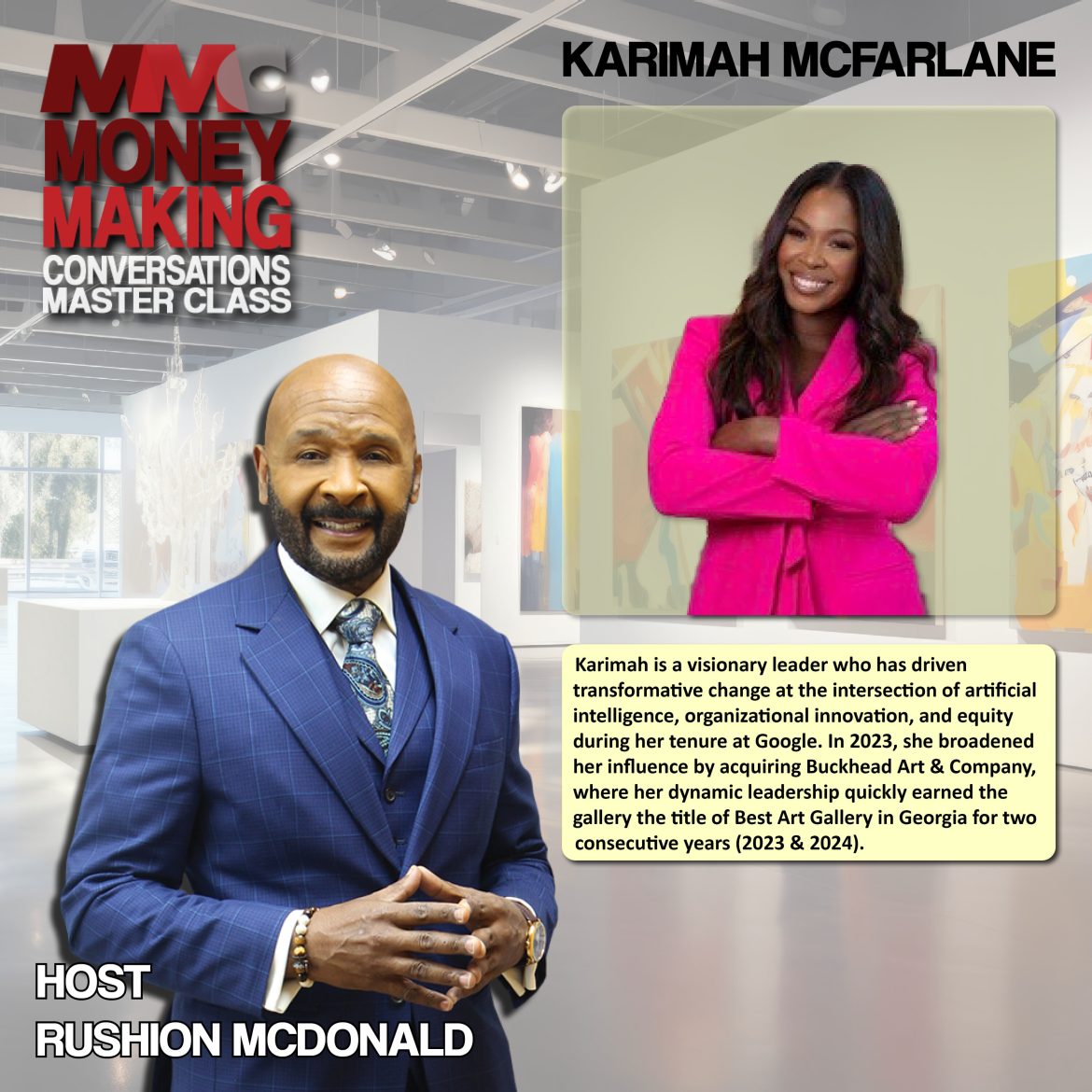 Black Podcasting - Financial Tip:  She understands the value of art as a tool for wealth-building and cultural empowerment.