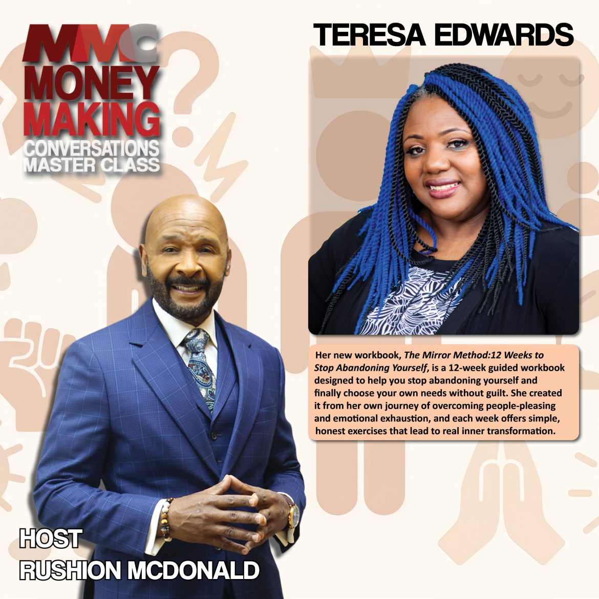 Black Podcasting - Overcoming the Odds: Her workbook is designed to help individuals overcome people-pleasing and prioritizing your own needs.