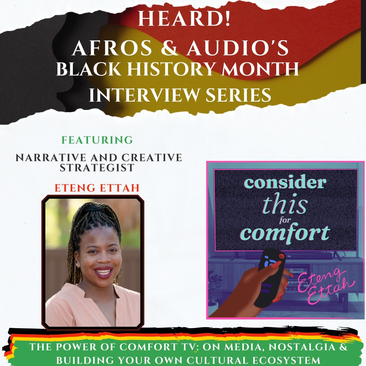 Black Podcasting - The Power of Comfort TV: Eteng Ettah on Media, Nostalgia & Building Your Own Cultural Ecosystem