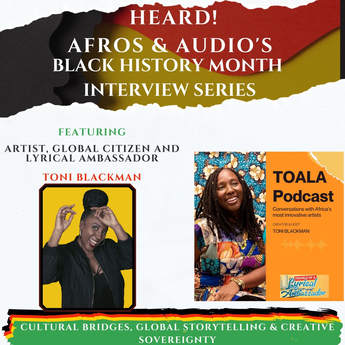Black Podcasting - Cultural Bridges, Global Storytelling & Creative Sovereignty with Toni Blackman