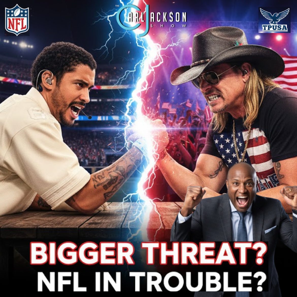 Black Podcasting - NFL’s Bad Bunny Halftime Didn’t Stop TPUSA — Here’s Why It Matters