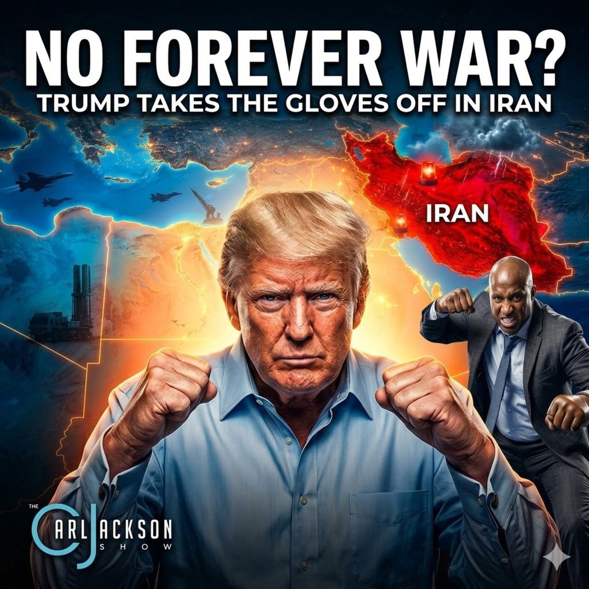 Black Podcasting - No Forever War Here:  Trump Takes The Gloves Off In Iran