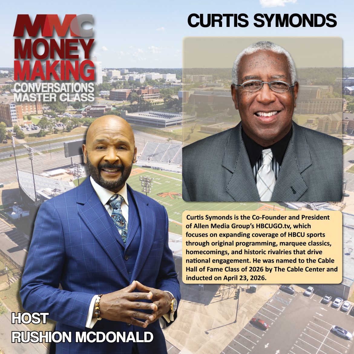 Black Podcasting - Brand Building: Cable Hall of Fame inductee, recognizing his leadership and impact in cable, sports media, and Black‑owned media institutions.