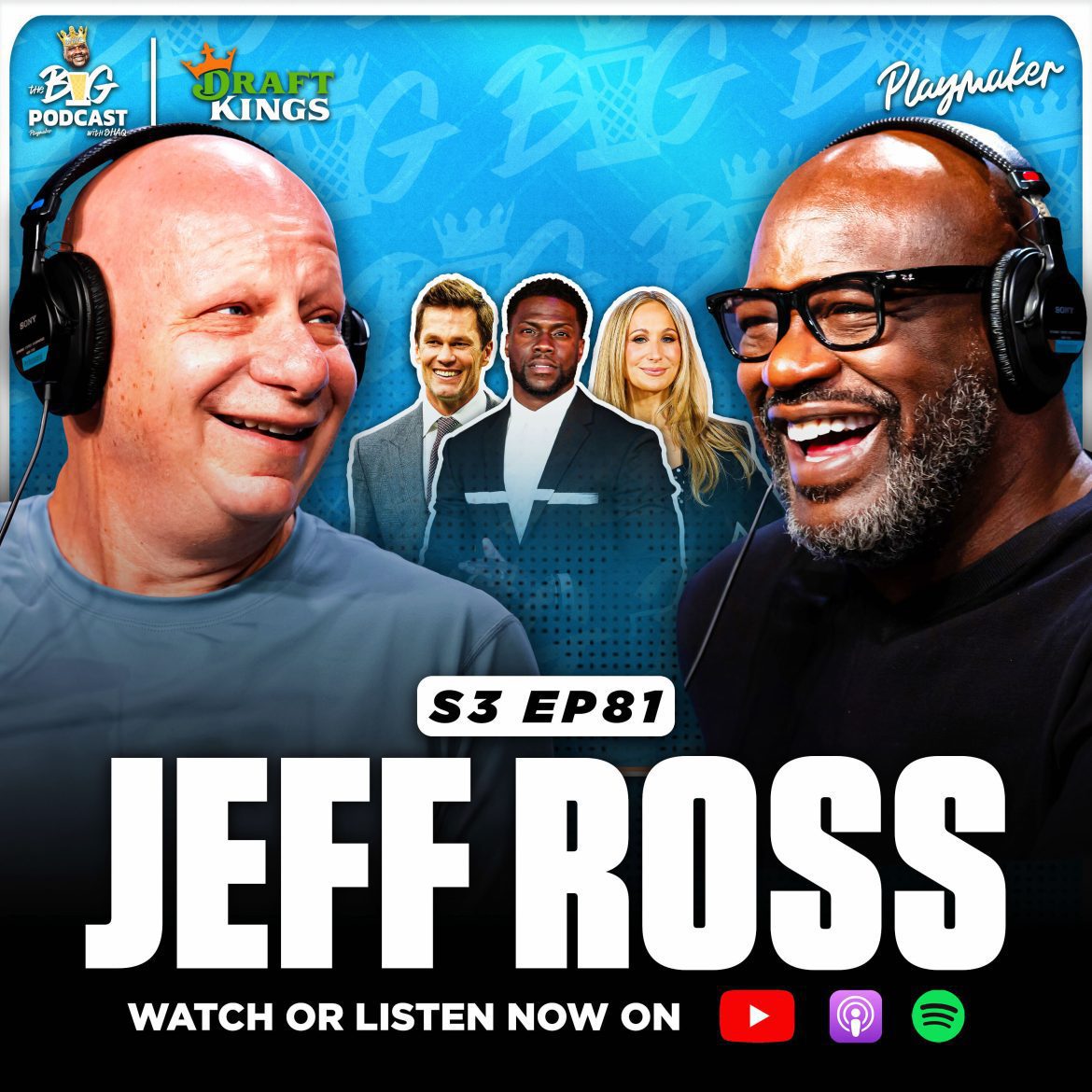 Black Podcasting - Jeff Ross ROASTS Shaq To Tears, Talks Kevin Hart Special & How Tom Brady's Roast REVIVED Comedy