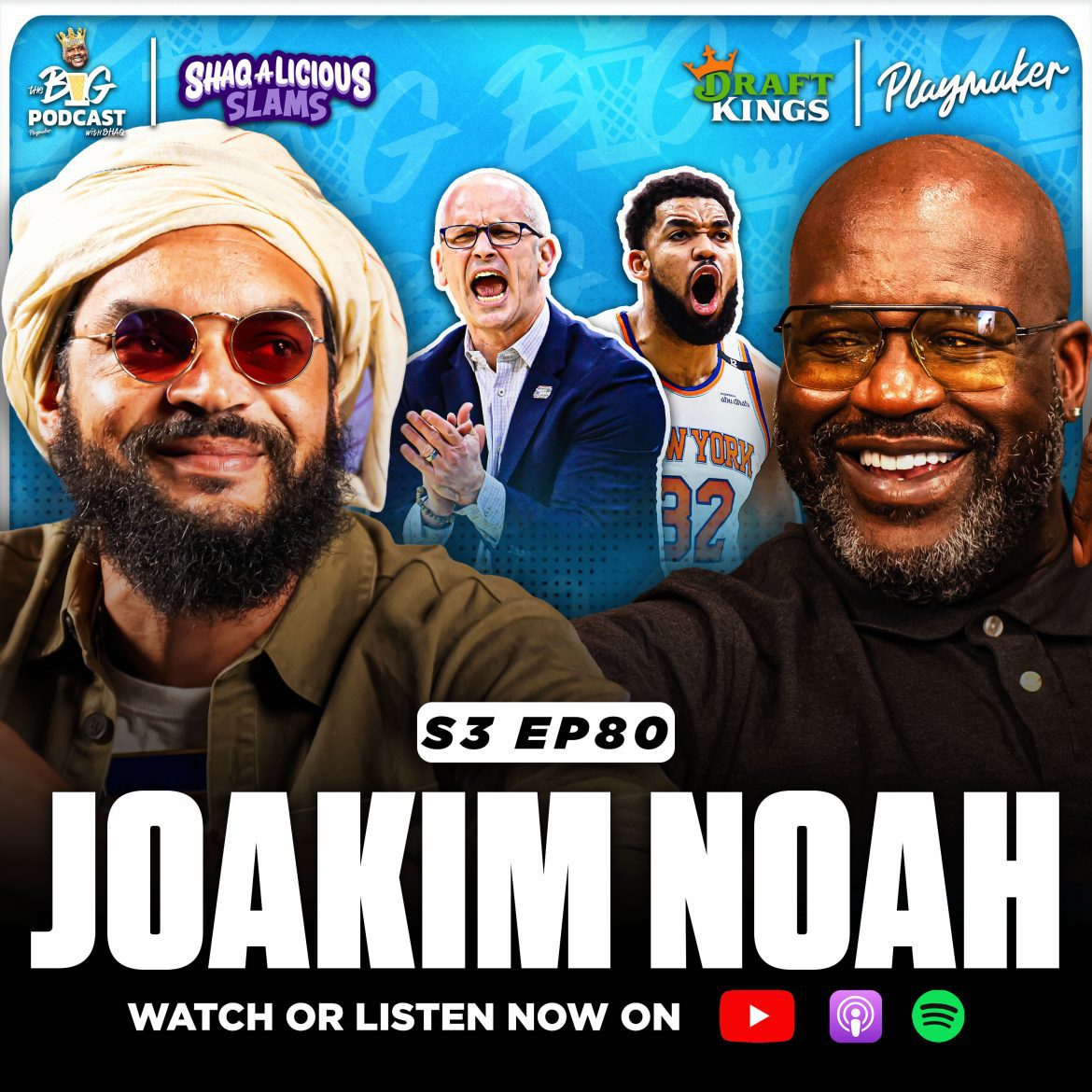 Black Podcasting - Joakim Noah's NBA Playoff Predictions | First Time Facing Shaq & Life After Basketball