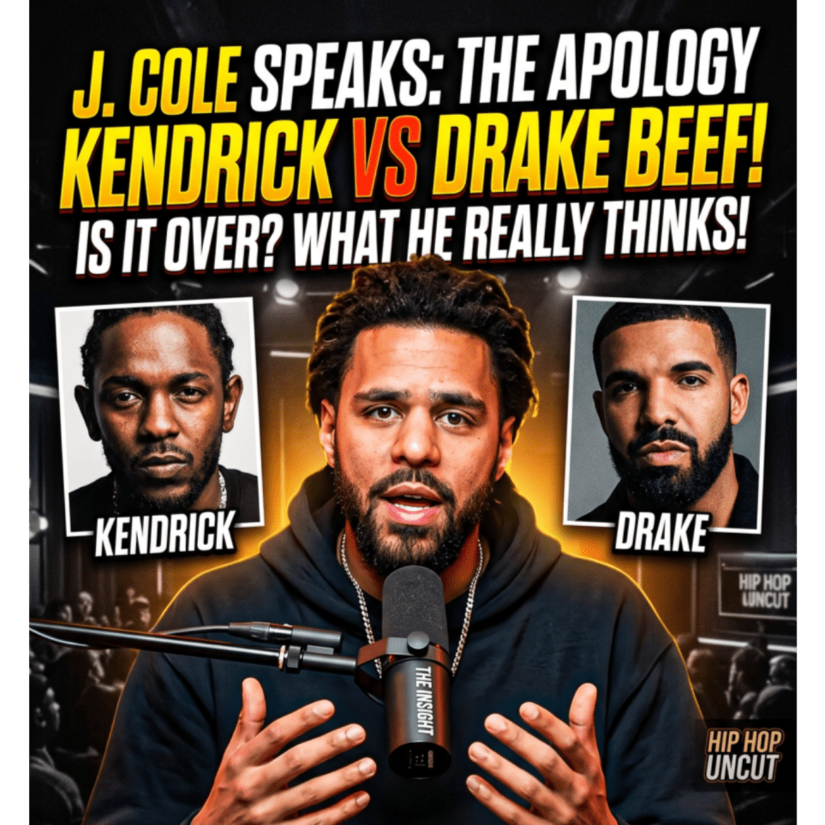 Black Podcasting - I REGRET IT , J Cole Finally Breaks Silence on Kendrick Lamar & Drake Beef!