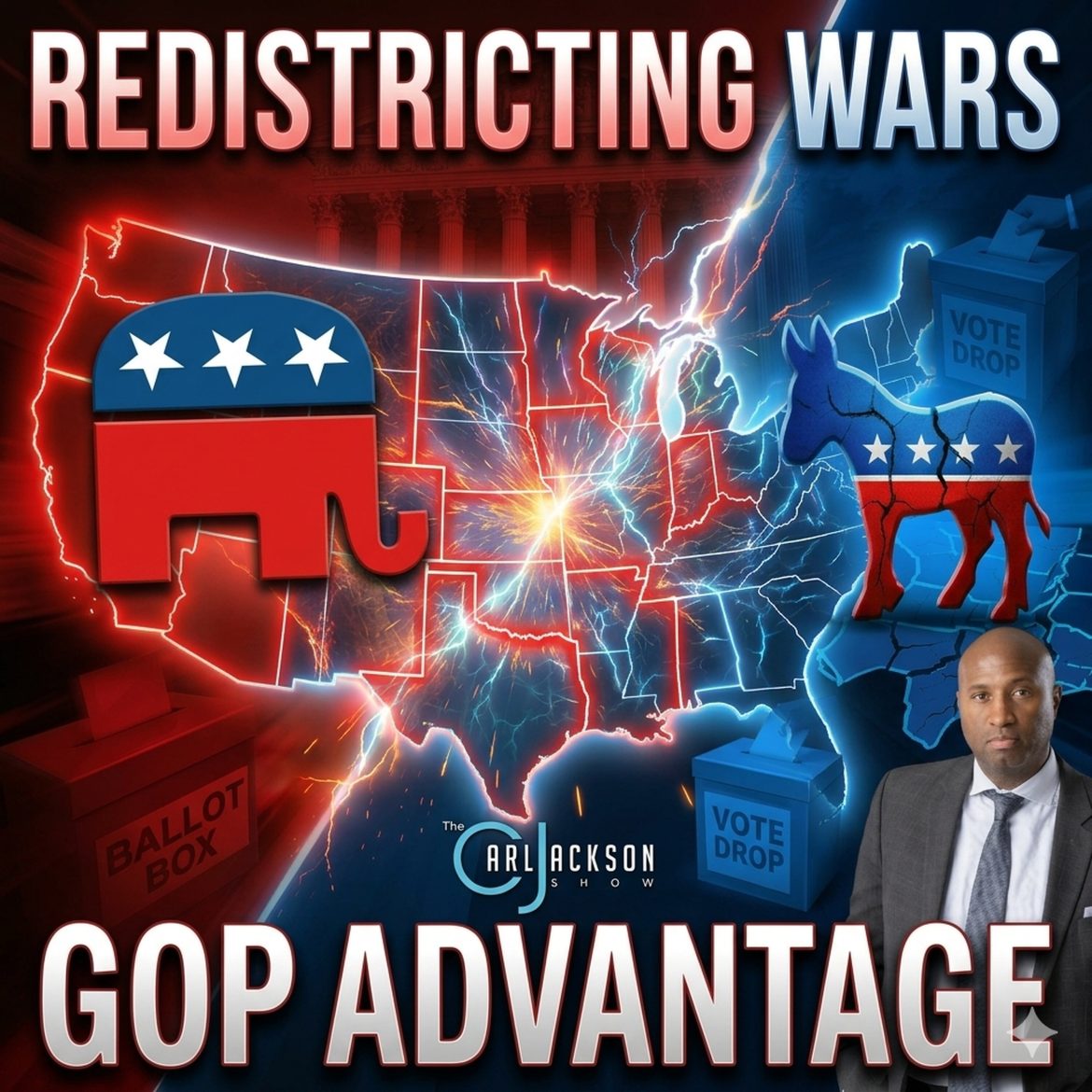 Black Podcasting - Redistricting Wars Heat Up: GOP Have A Slight Advantage